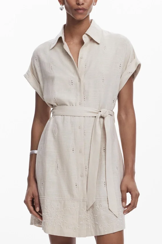 Short Perforated Dress Short Perforated Dress