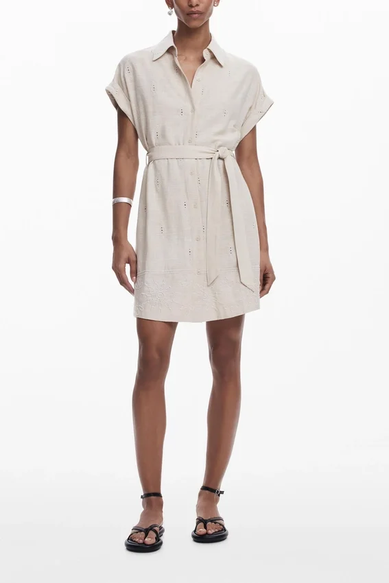 Short Perforated Dress Short Perforated Dress