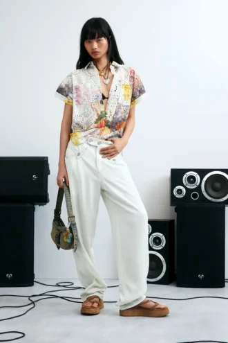 Short-Sleeve Cotton Shirt
