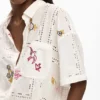Short-Sleeve Embroidered Shirt
