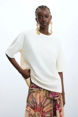 Short Sleeve Knit T-Shirt