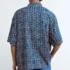 Short-Sleeve Shirt with Ethnic Embroidery