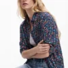 Short-Sleeve Shirt with Ethnic Embroidery