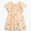 Short-Sleeved Floral Dress