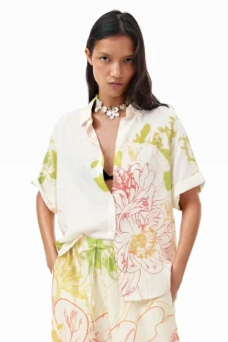 Short-Sleeved Floral Shirt
