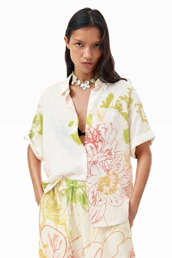 Short-Sleeved Floral Shirt Short-Sleeved Floral Shirt