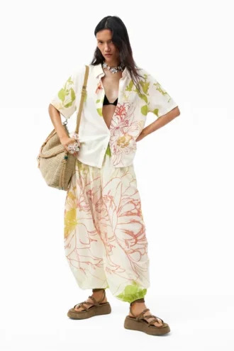 Short-Sleeved Floral Shirt