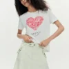 Short-Sleeved Heart T-Shirt