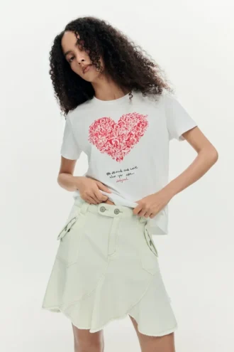 Short-Sleeved Heart T-Shirt