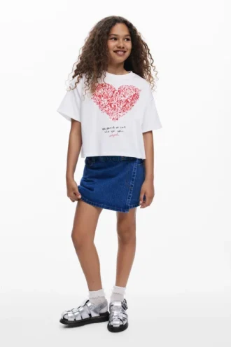 Short-Sleeved Heart T-Shirt