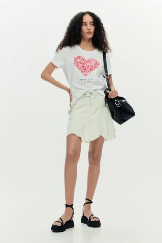 Short-Sleeved Heart T-Shirt
