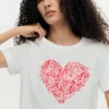 Short-Sleeved Heart T-Shirt