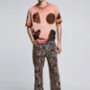 Short-Sleeved Patchwork T-Shirt