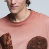 Short-Sleeved Patchwork T-Shirt