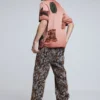 Short-Sleeved Patchwork T-Shirt
