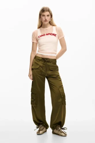 Short-Sleeved T-Shirt with Message