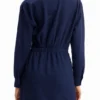 Short Textured Shirt Dress Short Textured Shirt Dress