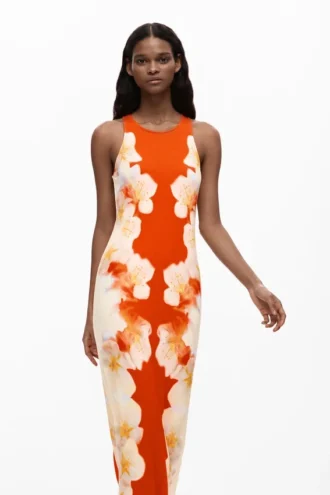 Side Flowers Dress