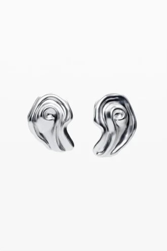 Silver-Plated Shell Earrings Zalio
