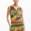 Sleeveless Jacquard T-Shirt