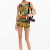 Sleeveless Jacquard T-Shirt