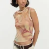 Sleeveless Knit T-Shirt Sleeveless Knit T-Shirt