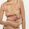 Sleeveless Knit T-Shirt Sleeveless Knit T-Shirt