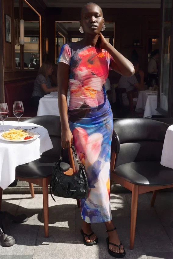 Sleeveless Printed Dress Sleeveless Printed Dress