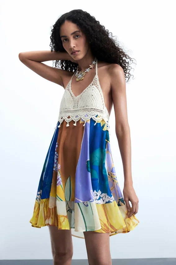 Sleeveless Printed Dress Sleeveless Printed Dress