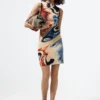 Sleeveless Printed Dress Sleeveless Printed Dress