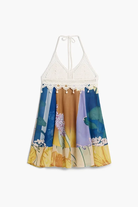 Sleeveless Printed Dress Sleeveless Printed Dress