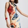 Sleeveless Printed Dress Sleeveless Printed Dress