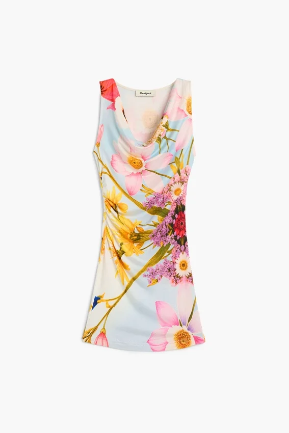 Sleeveless Printed Dress Sleeveless Printed Dress
