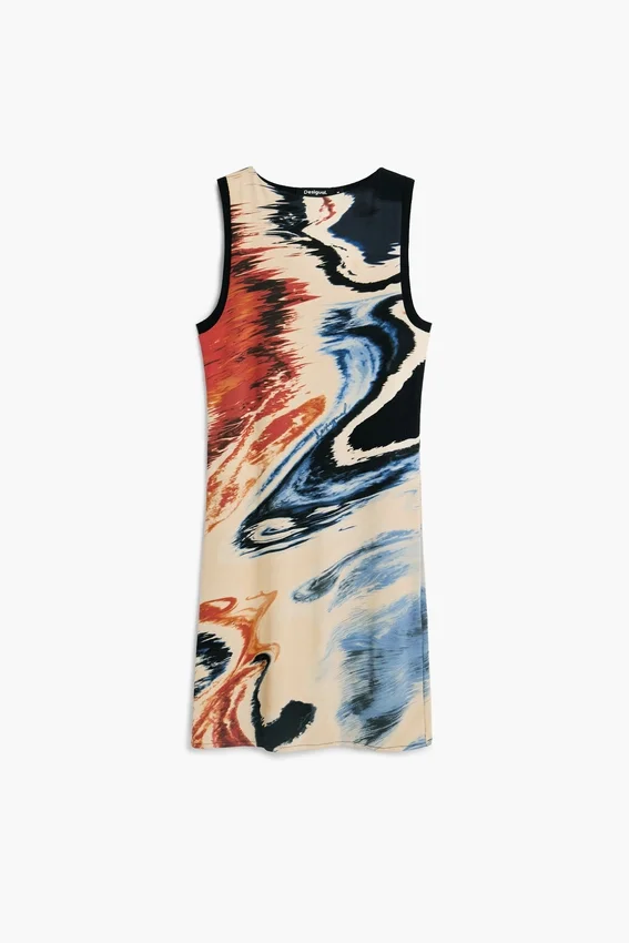 Sleeveless Printed Dress Sleeveless Printed Dress