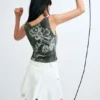 Sleeveless Printed T-Shirt