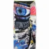 Slim Gathered Collage Midi Skirt
