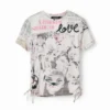 Slim Gathered Newspaper T-Shirt Slim Gathered Newspaper T-Shirt