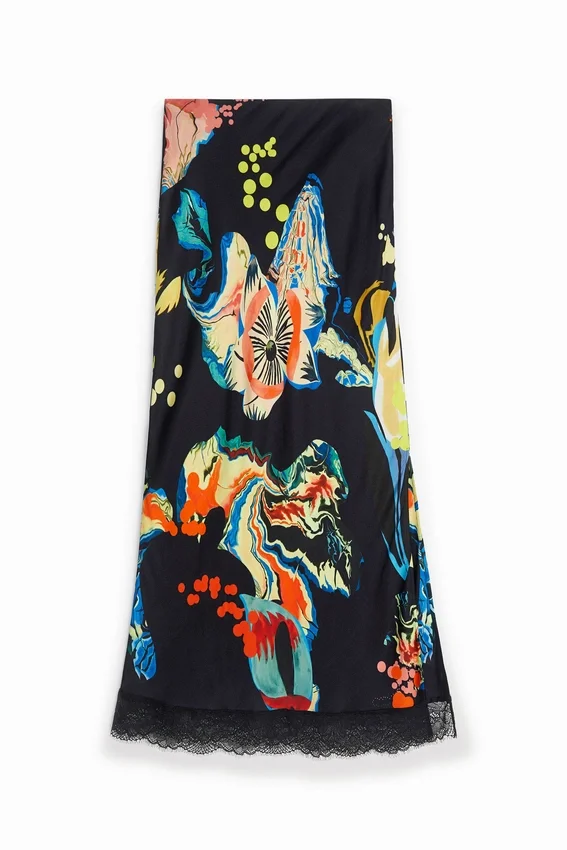Slim Midi-Skirt Print Slim Midi-Skirt Print