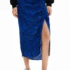 Slim Midi Slit Skirt