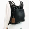 Small Backpack with Embossed Design