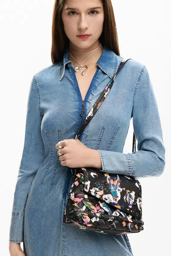 Small Braided Floral Bag Small Braided Floral Bag