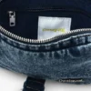 Small Denim Crossbody Wallet with Appliques