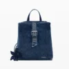 Small Denim Floral Backpack
