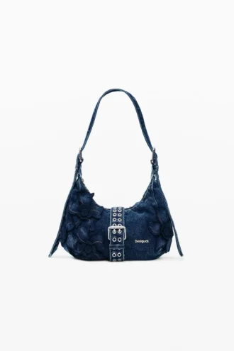 Small Denim Flower Bag