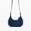 Small Denim Flower Bag