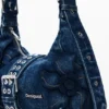 Small Denim Flower Bag