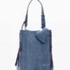 Small Denim Heart Backpack