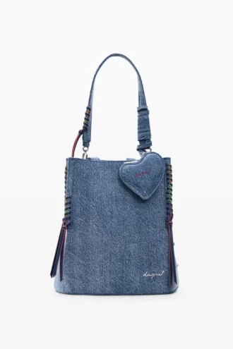 Small Denim Heart Backpack