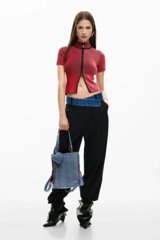 Small Denim Heart Backpack