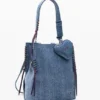 Small Denim Heart Backpack